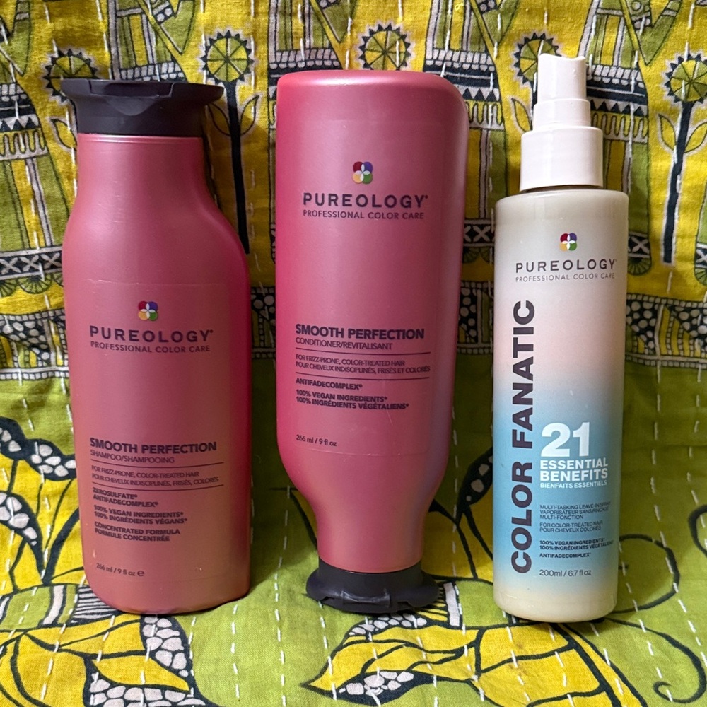 Pureology Smooth Perfection Shampoo & Conditioner, Color Fanatic 21